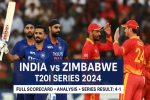 Zimbabwe national cricket team vs India national cricket team match scorecard