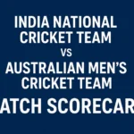 india national cricket team vs australian men‚Äôs cricket team match scorecard