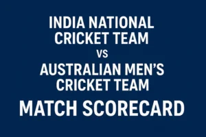 india national cricket team vs australian men‚Äôs cricket team match scorecard